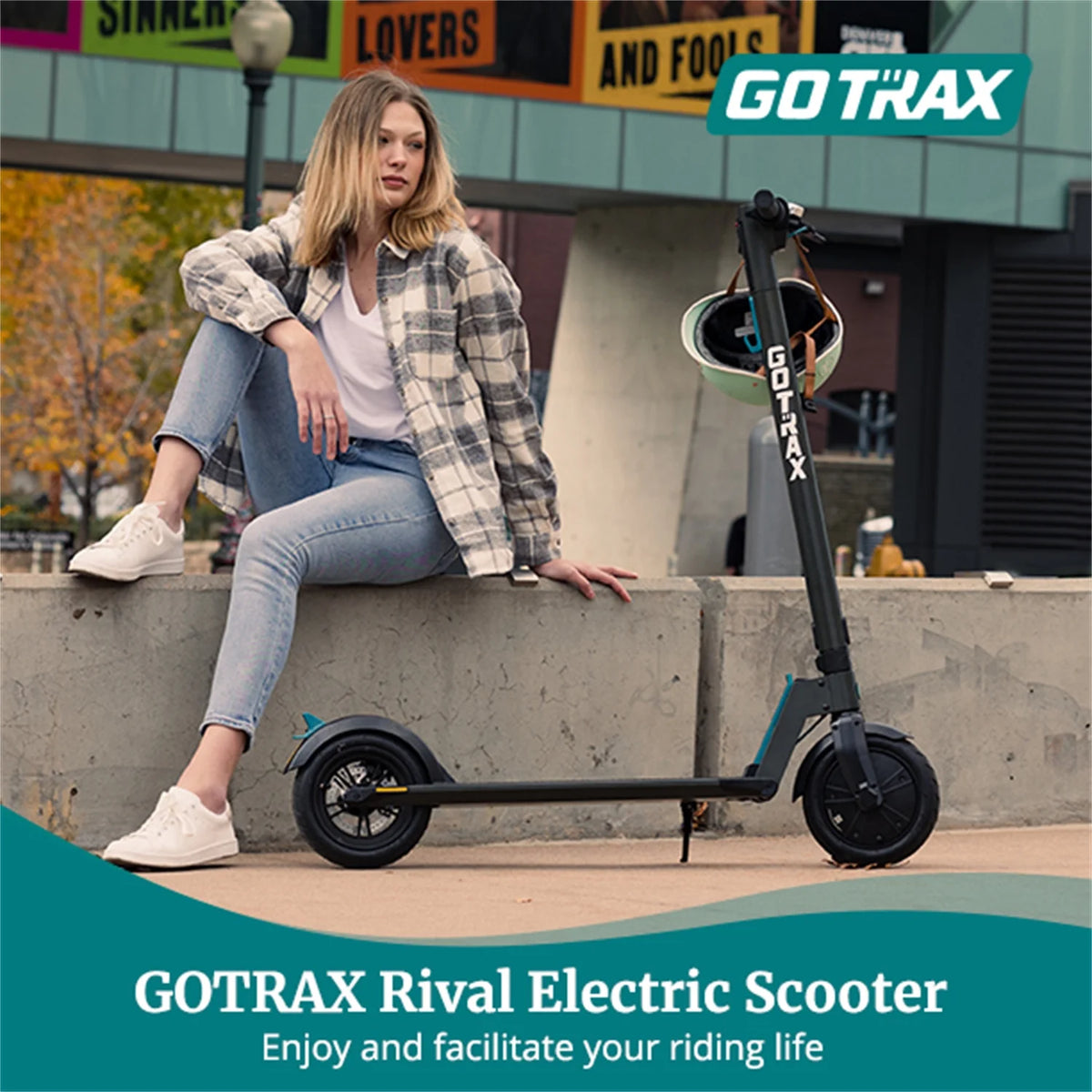 Adult Commuting Electric Scooter, Max Load 220lbs Y405693