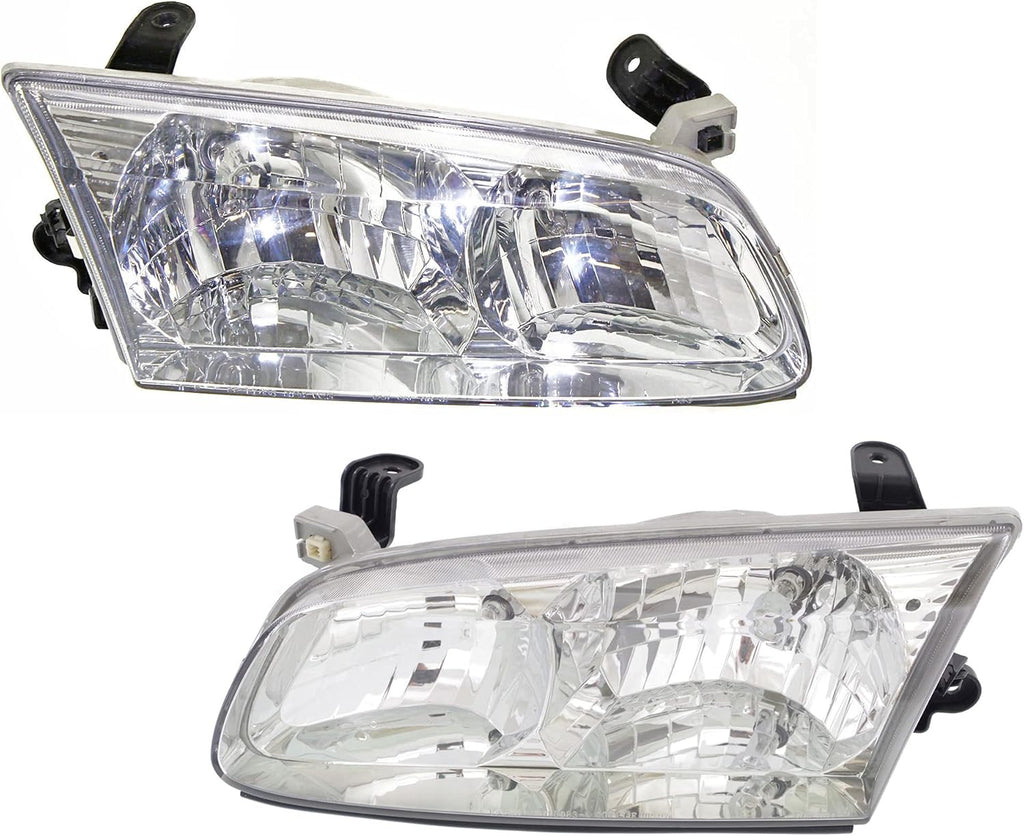 Headlight Set of 2 Clear Lens Halogen With bulbs S10994