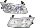 Headlight Set of 2 Clear Lens Halogen With bulbs S10994