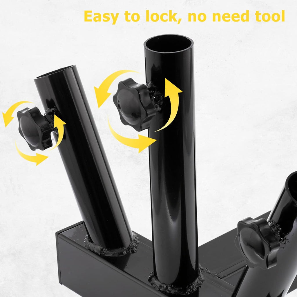 Hitch Mount 3 Flagpole Holder for 2 Inch Trailer Receiver Q25604