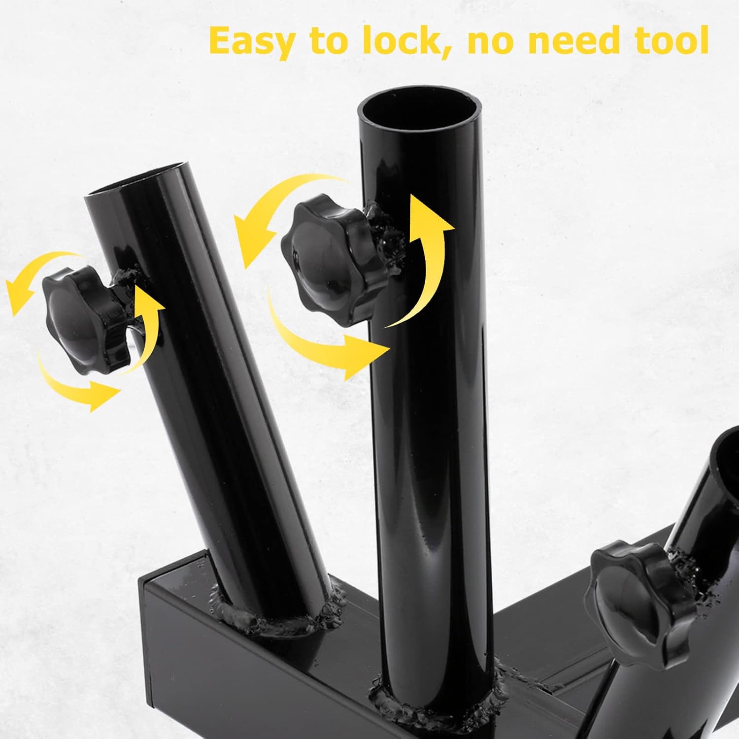 Hitch Mount 3 Flagpole Holder for 2 Inch Trailer Receiver Q25604
