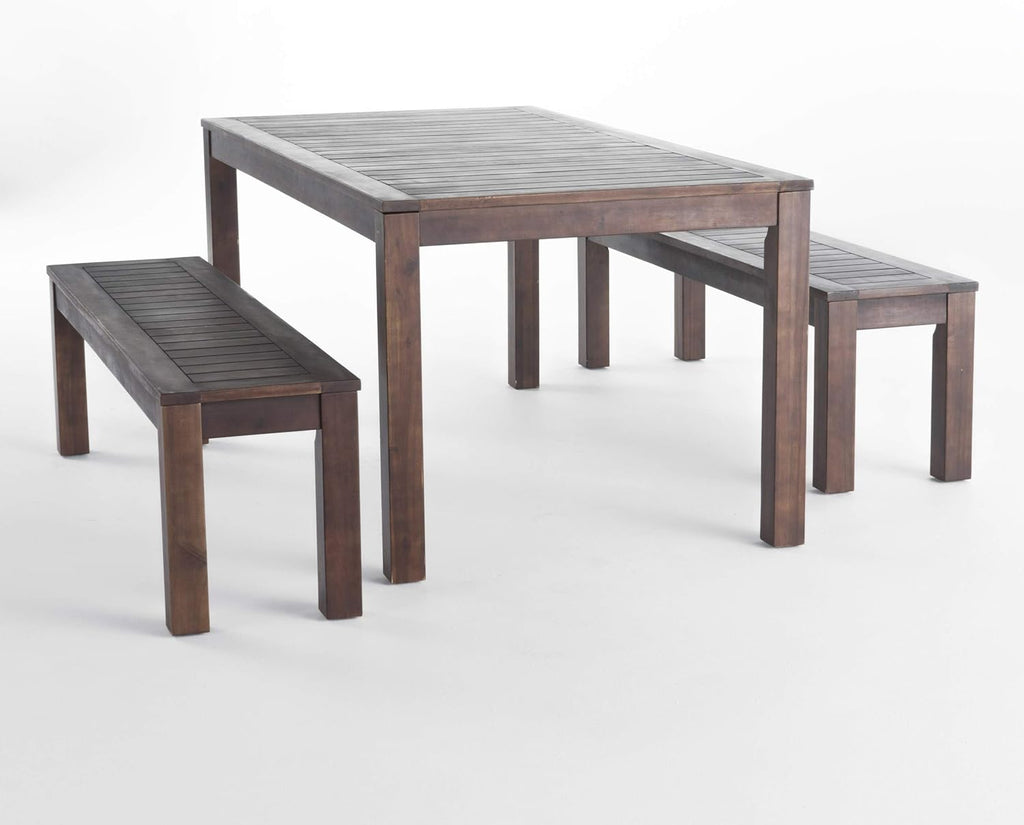 Dark Brown Acacia Wood Picnic Set Z228