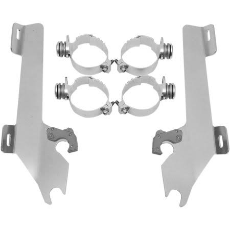 Polished Batwing Fairing Mounting Kit B958