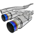 Dual Catback Exhaust System with Titanium Tip U332