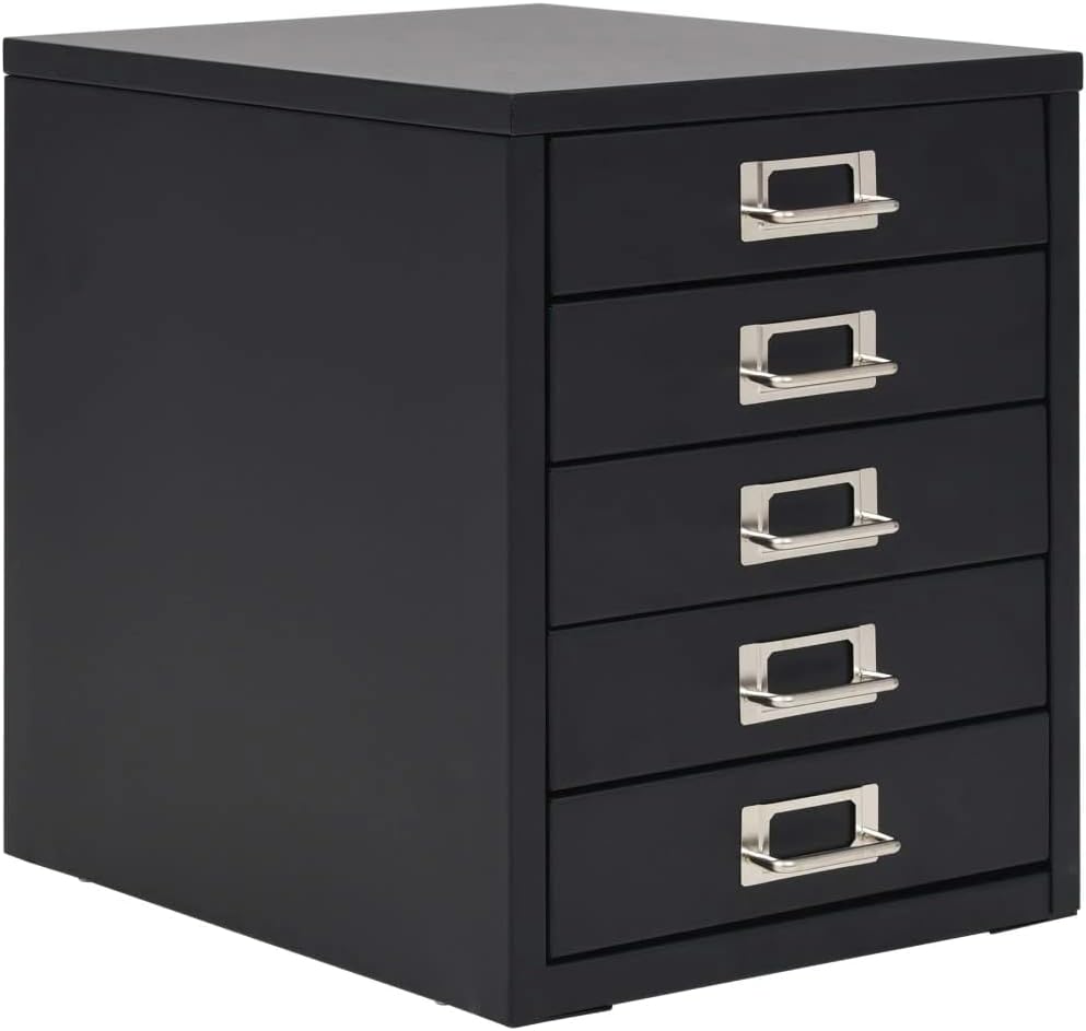 White 5 Drawer Metal Filing Cabinet Pack of 2 V356570