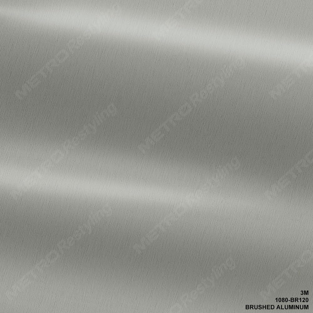 Brushed Aluminum 60"x36" Vinyl Wrap Pack of 2 U3545