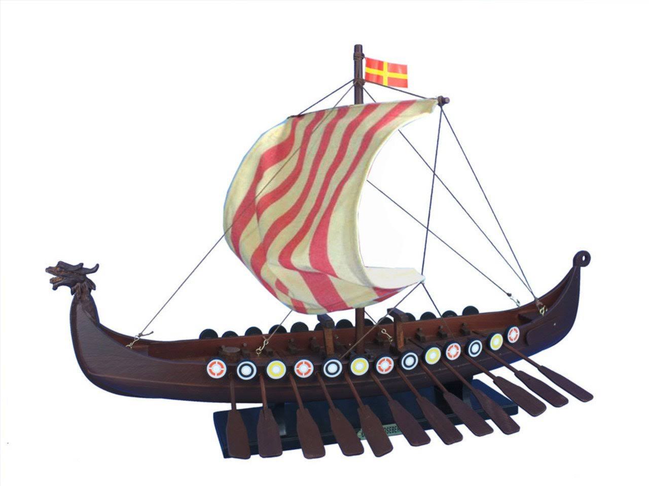 Wooden Viking Drakkar Model Boat A1092