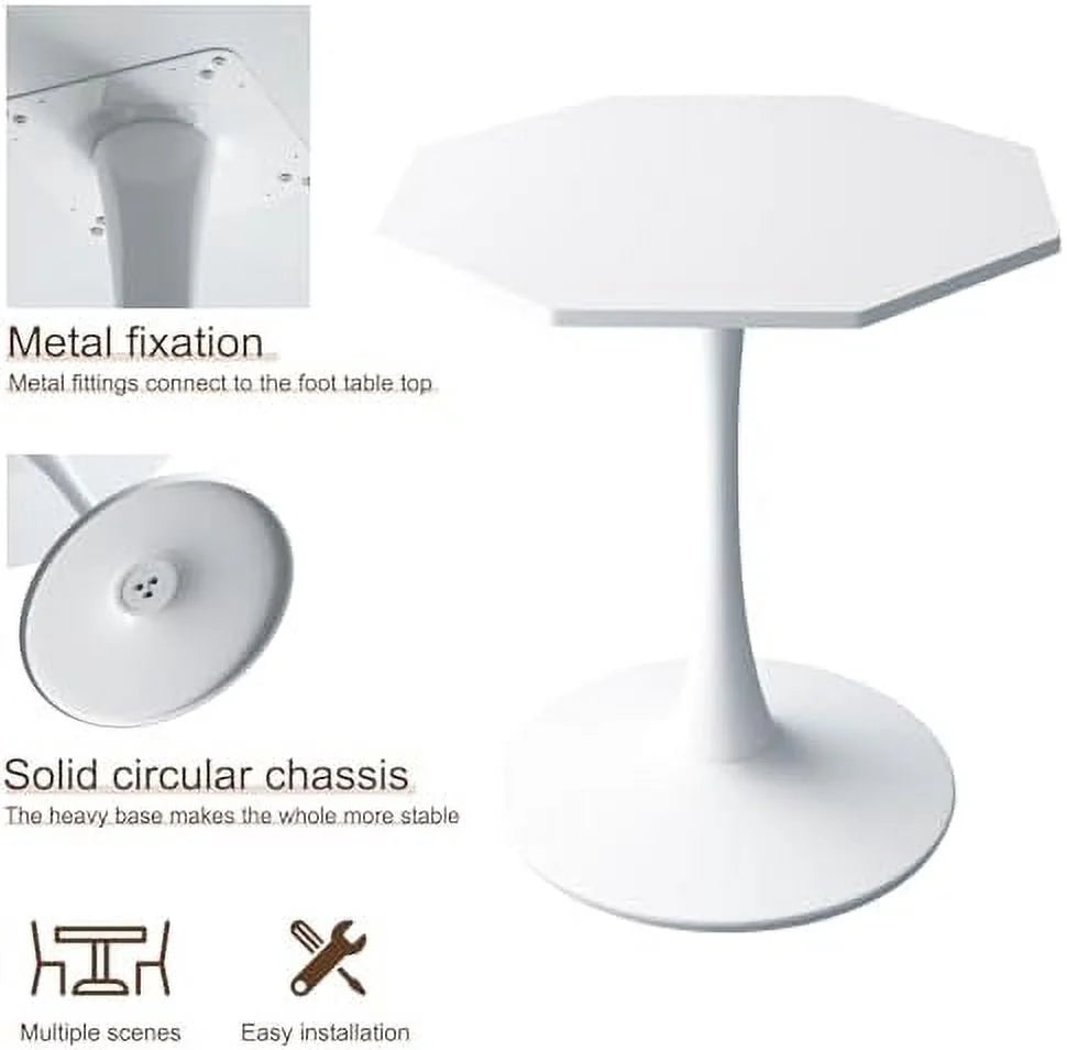 Octagonal Dining Table with MDF Table Top Metal Base B33294