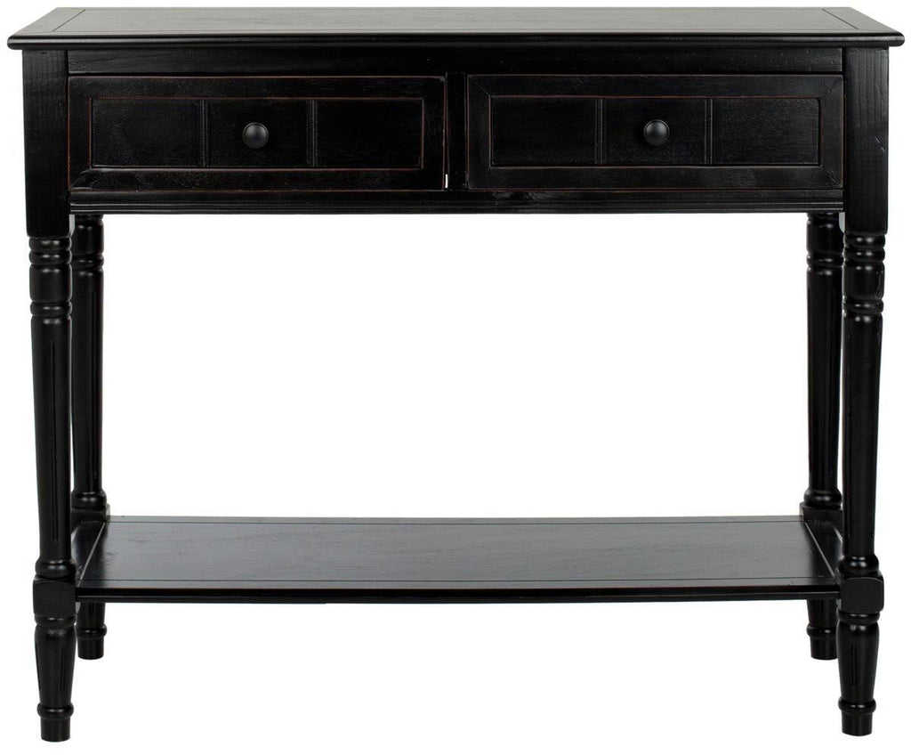 2 Drawer Distressed Cream Console S33203