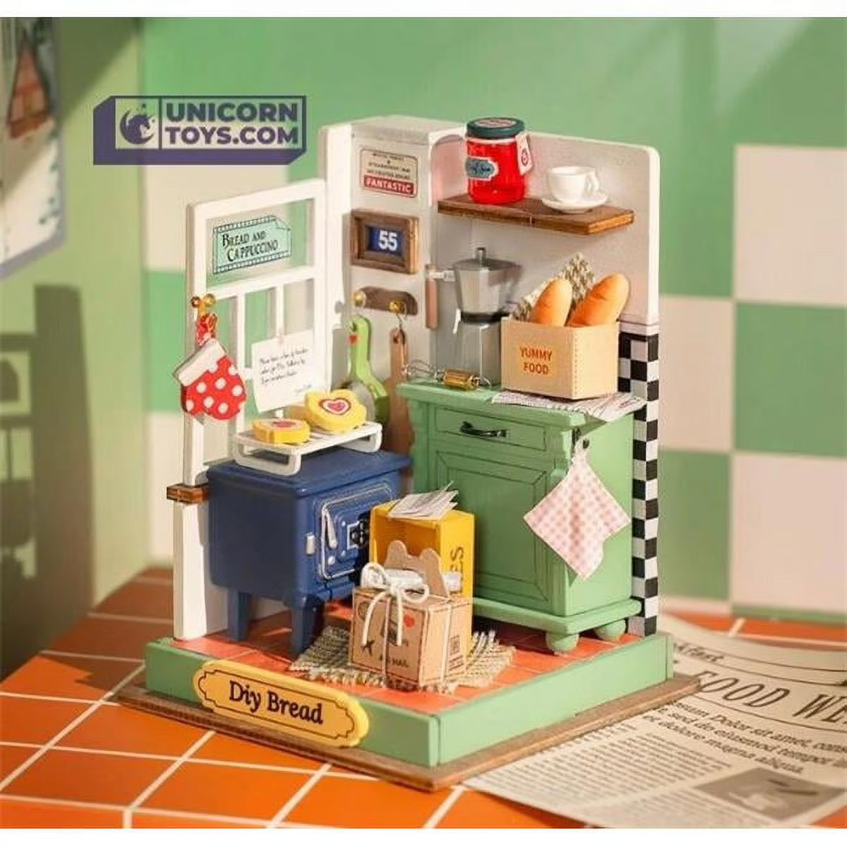 DIY Miniatures Kit with Furniture Wooden Doll House G743447