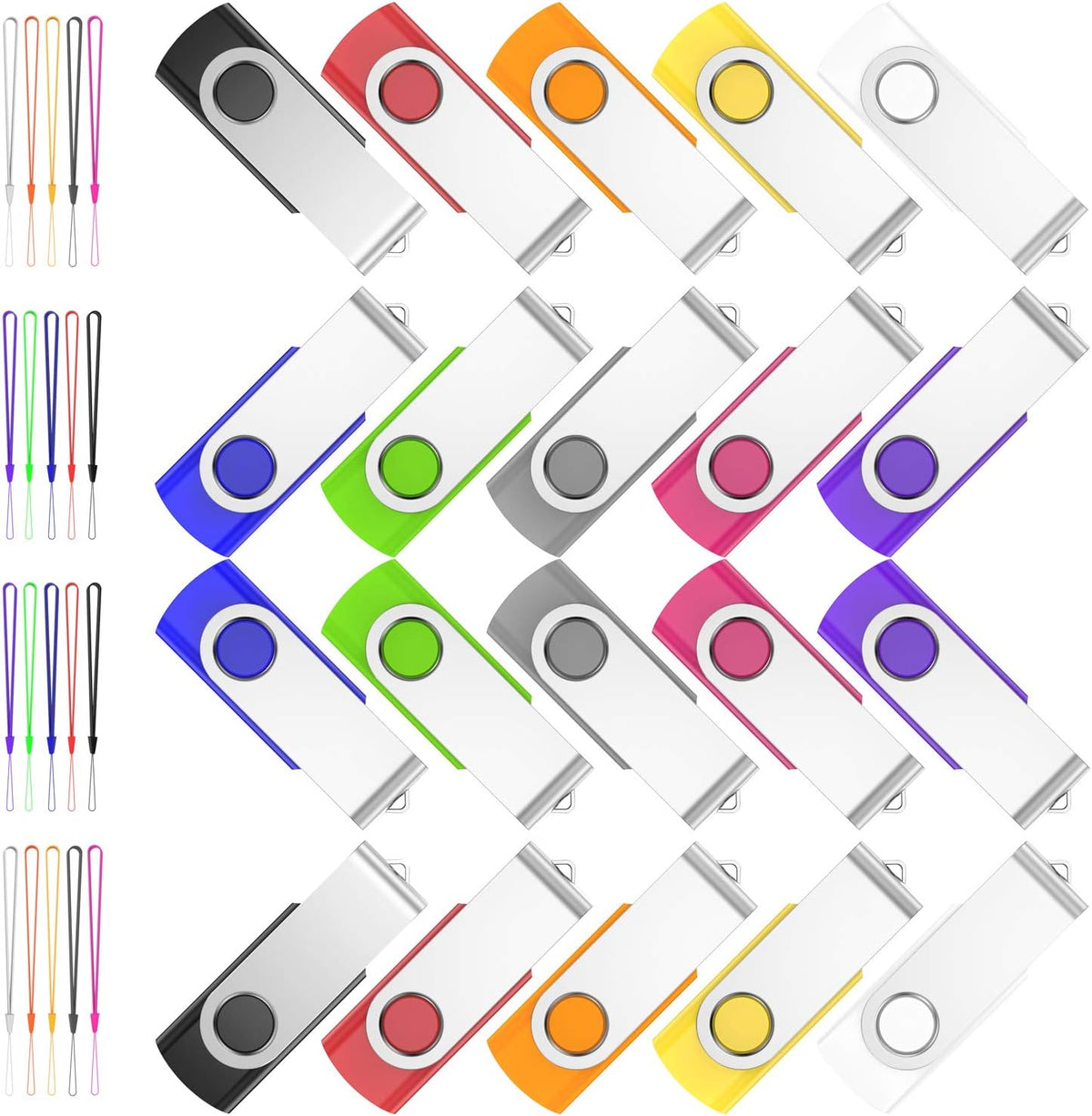 20 Pack 16GB USB Flash Drive with LED Indicator S86810