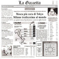White 12x22 Italian Newsprint Liner - 1000/Case S1930
