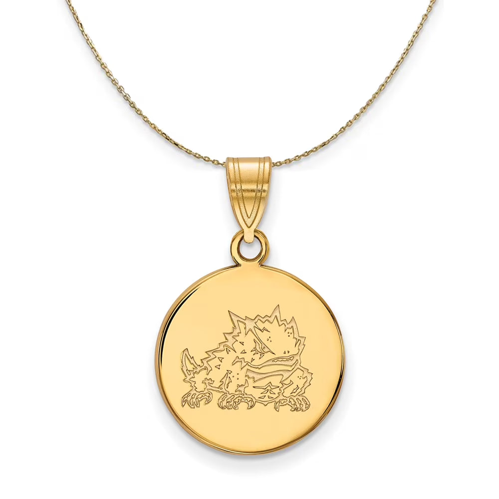 14k Yellow Gold Disc Necklace - 20 Inch O15024