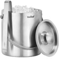 Stainless Steel Double Wall Ice Bucket with Lid 2 Liter D5173