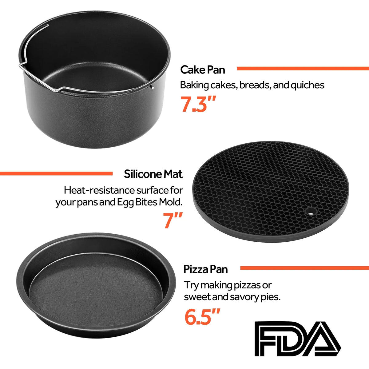Air Fryer Accessories Set of 6 Y374