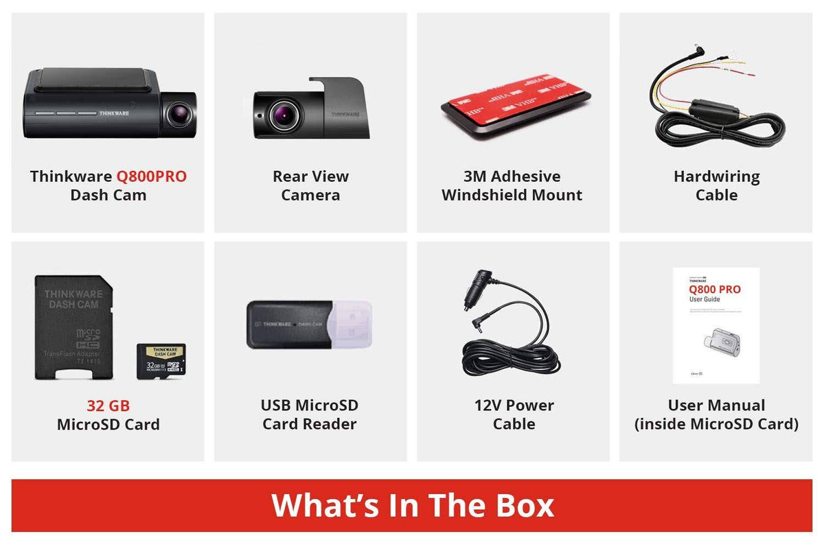 2K QHD Dash Cam and Rear View Camera Bundle N115