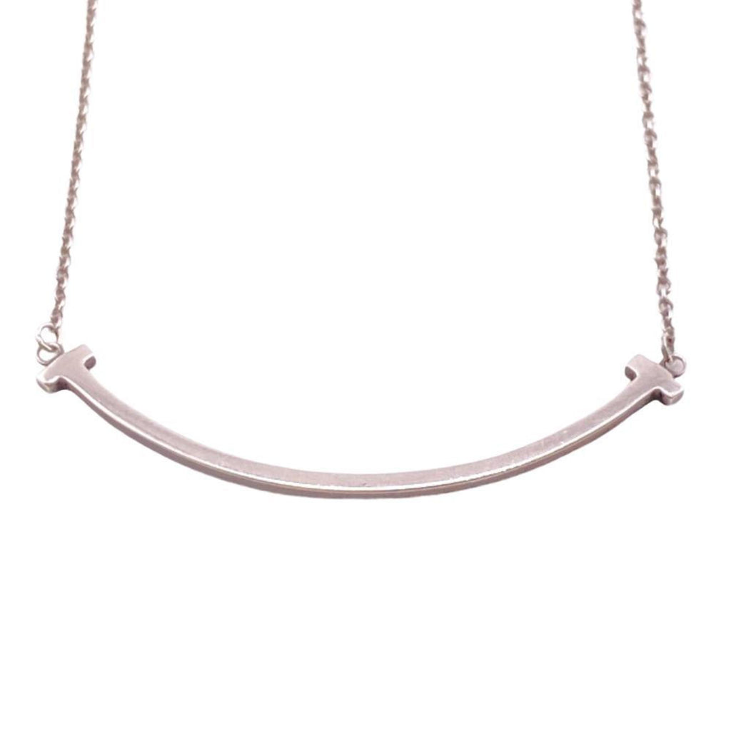 Tiffany T Smile 925 Silver Necklace L234