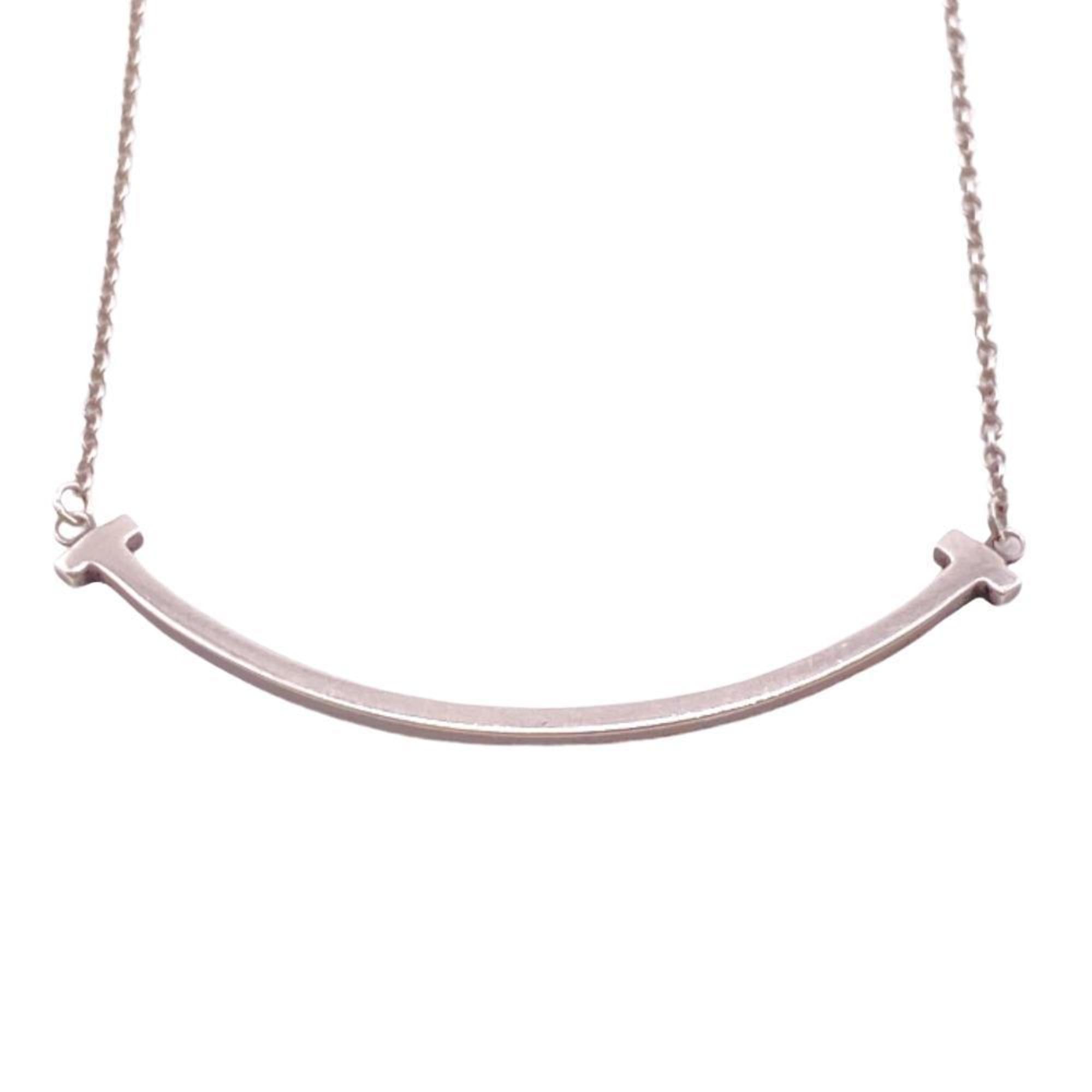 Tiffany T Smile 925 Silver Necklace L234