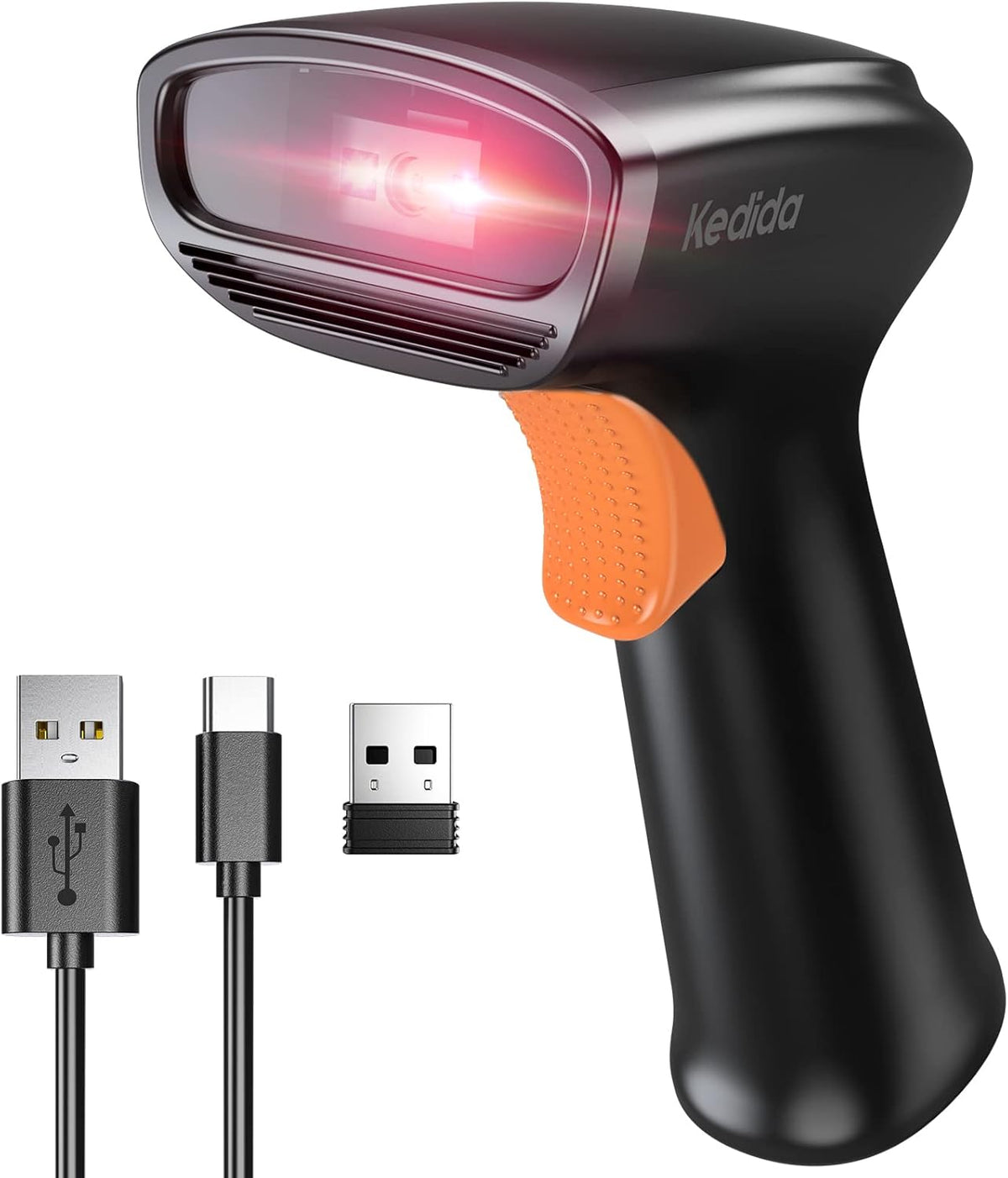 2D Wireless Barcode Scanner with Charging Cradle, Pack of 2 Q239