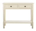 2 Drawer Distressed Cream Console S33203