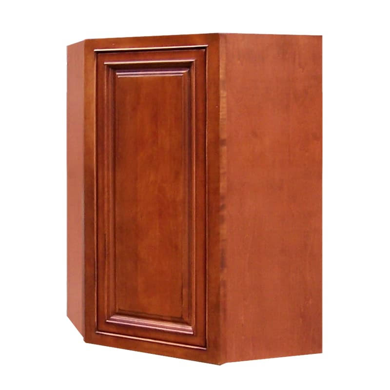 Burnt Cinnamon Diagonal Corner Kitchen Wall Cabinet M145463