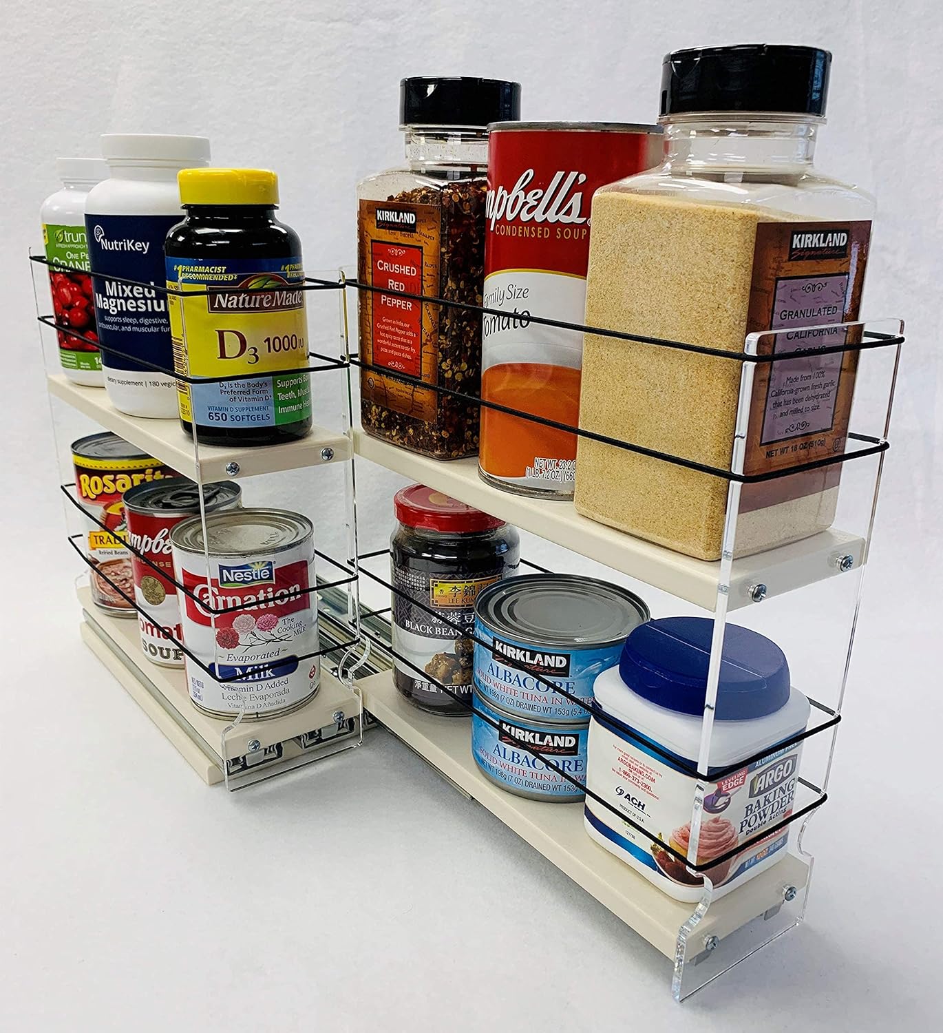 Two-Tiered Spice Organizer for Large Containers Z448