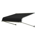72-in Wide x 36-in Projection Black Solid Fixed Door Awning F8951
