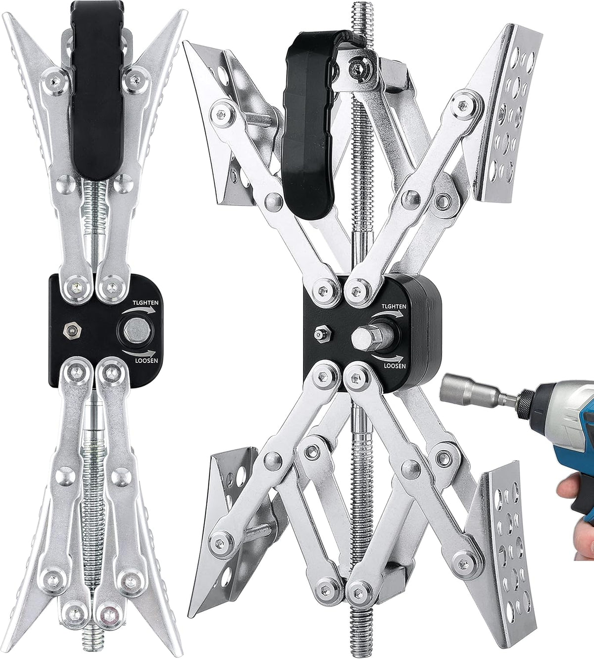 X-Shaped Wheel Chock Stabilizer for Tandem-Axle Trailer RV Tire D2942