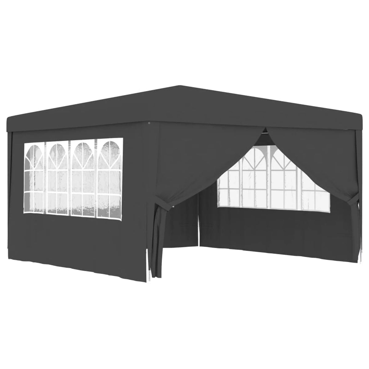 Professional Party Tent with Side Walls 13.1'x13.1' Anthracite Q7623