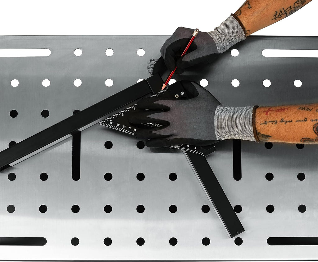 Stainless Steel Portable Welding Table with 3 inch TPU Wheels Z3260