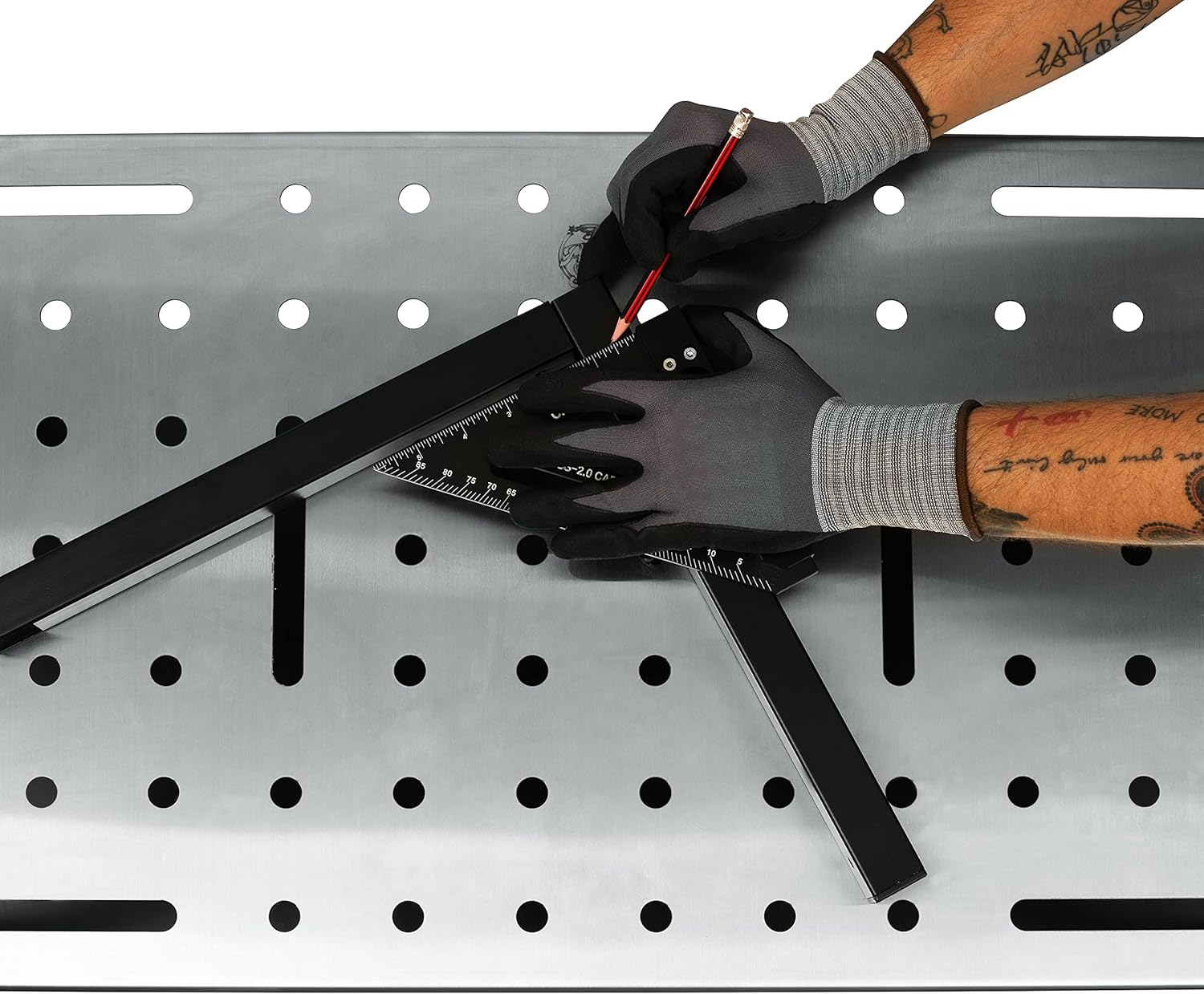 Stainless Steel Portable Welding Table with 3 inch TPU Wheels Z3260