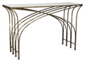 Gold and White Marble Console Table G144225