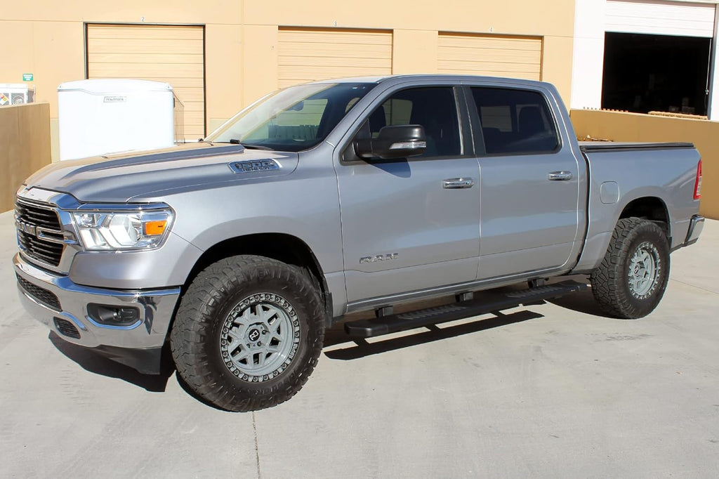 6 inch Black Textured Running Boards with Bracket Covers J998