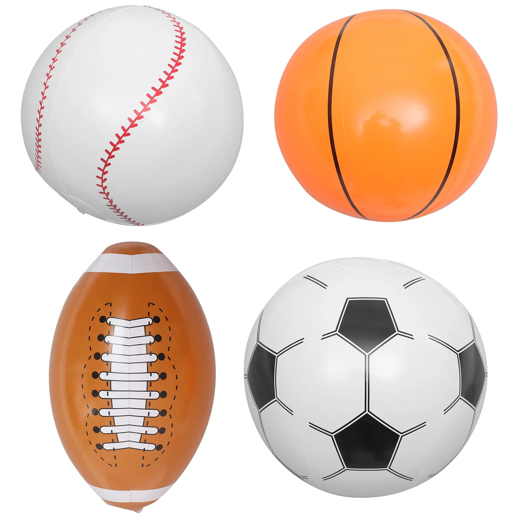 Inflatable Beach Ball Set of 4 Q34483