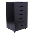 Black 7-Drawer Vertical Desk Cabinet T6940