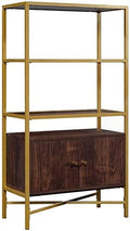 White Bookcase with Doors C3161