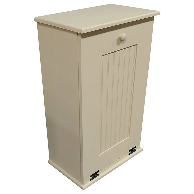Cream Wooden Pull Out Trash Can Z781235