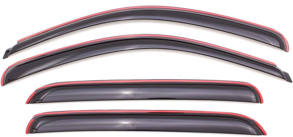 Chrome Side Window Deflector, 4-Piece Set H317988