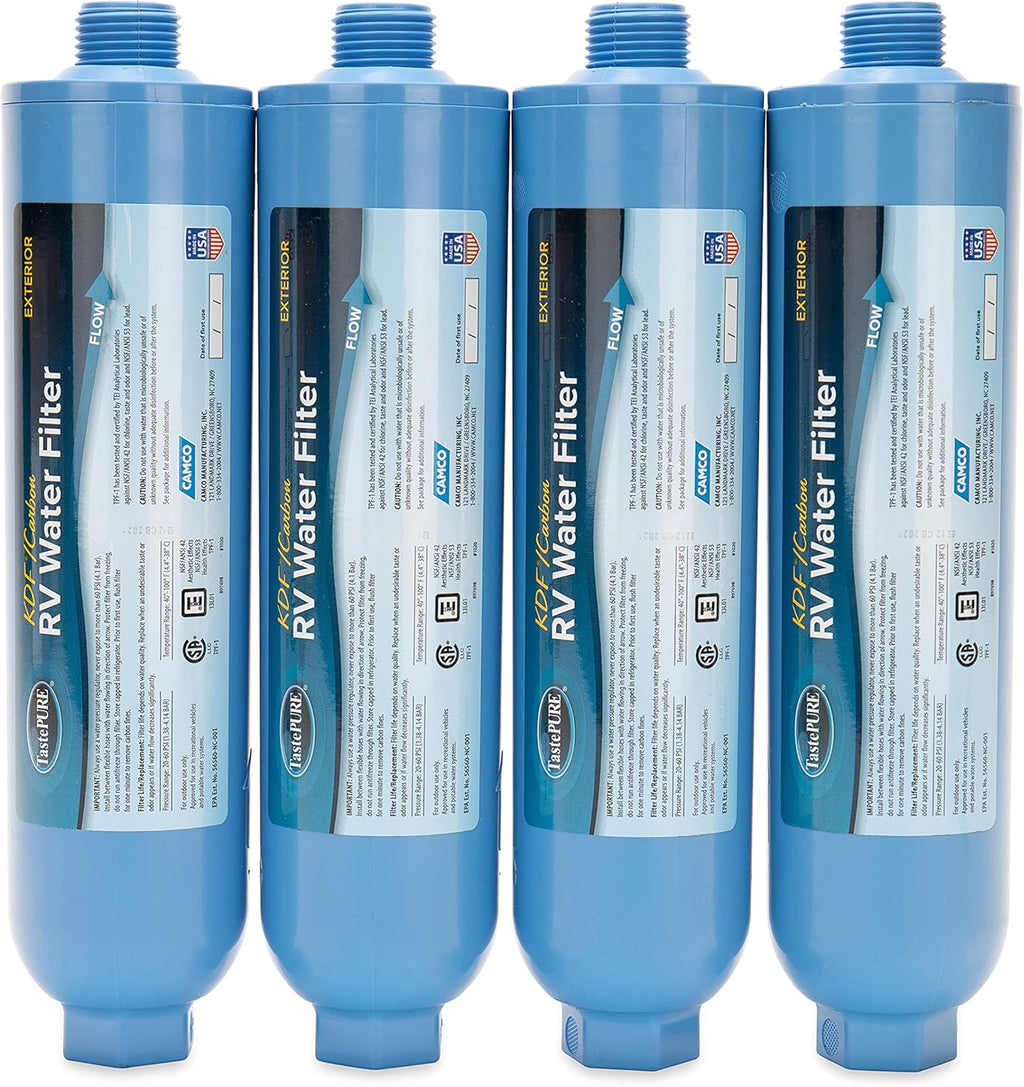 4-Pack Inline RV Water Filter A89002