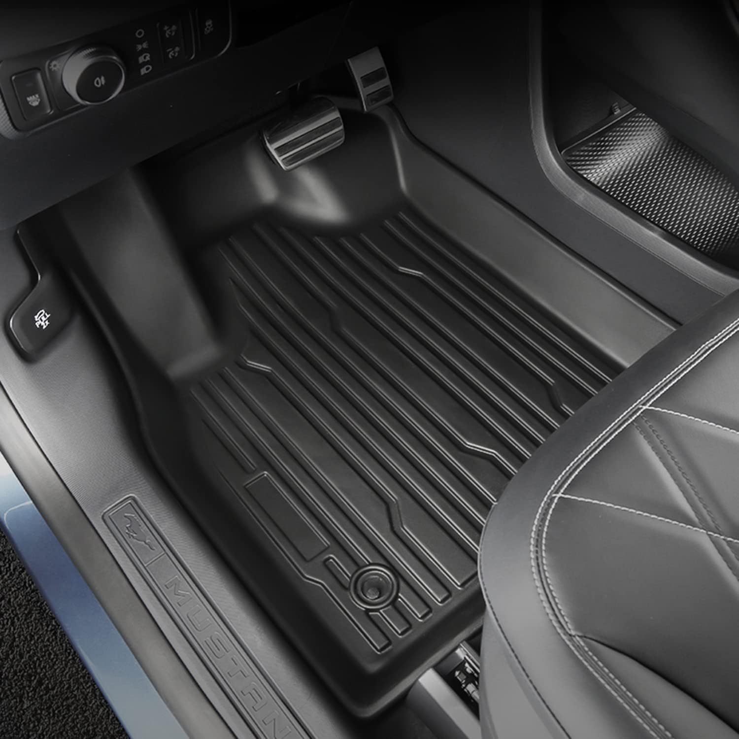 Black All-Weather Floor Mats Full Set Liners N62581