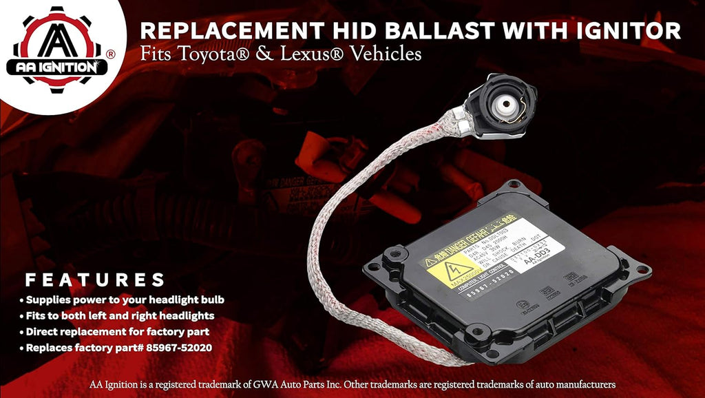 Xenon Headlight Control Unit Pack of 2 Y8322