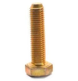 9/16 inch-12 x 6 inch Coarse Thread Grade 8 Hex Cap Screw, Alloy Steel Yellow Zinc Plated, Pk 75 M901