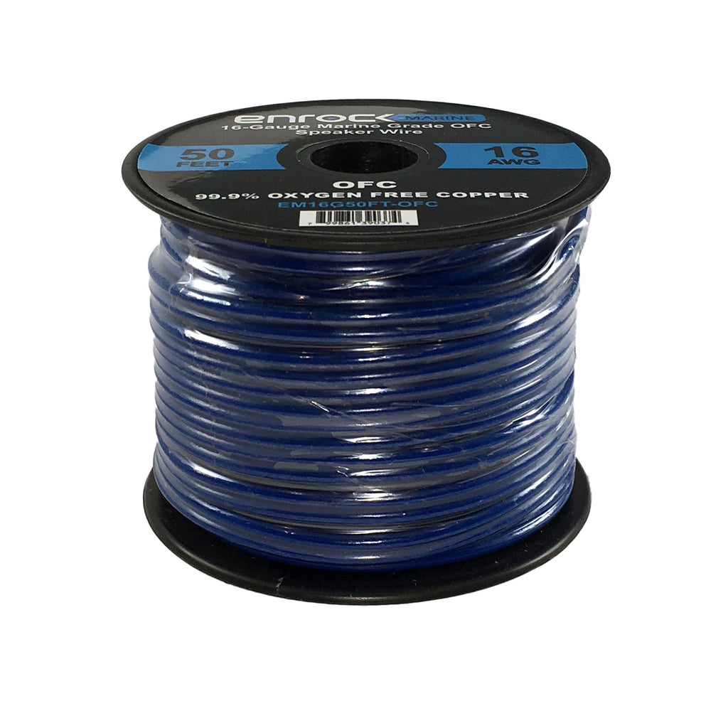 Marine Receiver Stereo with 2-Way 180W 6.5" Loud-SPKR, 3-Pairs, Antenna, 4-Chan Amplifier & 50' 16G SPKR Wire H744617