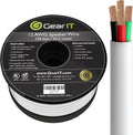 14/4 Speaker Wire 250 Feet 14AWG CL2 Rated 4 Conductors OFC Oxygen-Free Copper White R18571