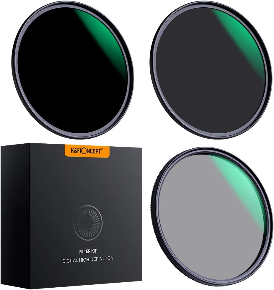 67mm Neutral Density ND8 ND64 CPL Circular Polarizer Filter Set with Multi-Layer Coatings U22095