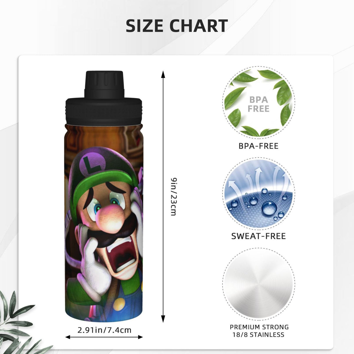 18OZ Stainless Steel Insulated Water Bottle R103138