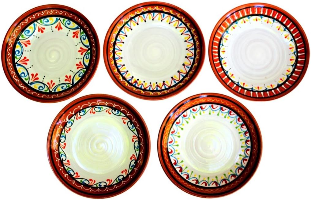 White 5-Piece Dinner Plate Set G679