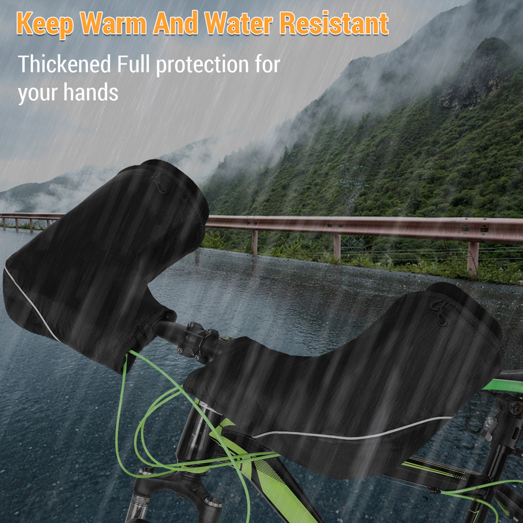 Windproof Waterproof Winter Bike Handlebar Mittens N210