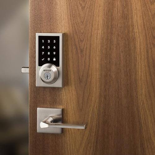 Satin Nickel Touchscreen Smart Lock B3246