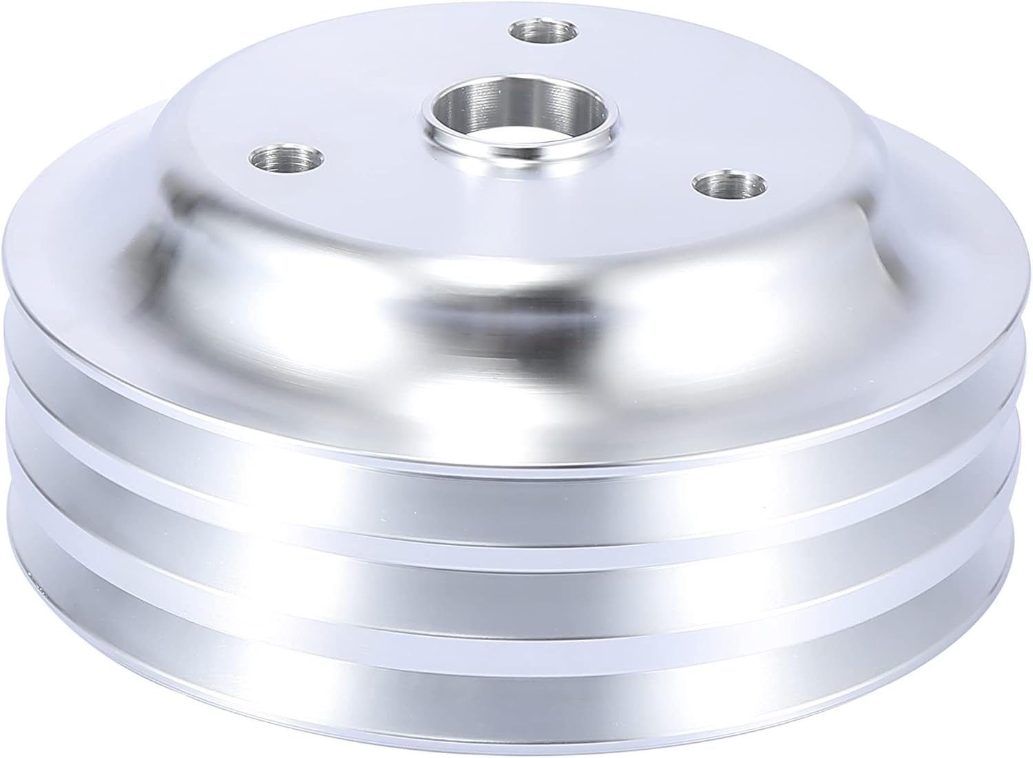 Crankshaft Pulley Triple Groove for Chevy SBC 350 Engine Pack of 2 H182